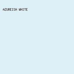 ddf0f7 - Azureish White color image preview
