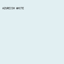e1eff2 - Azureish White color image preview