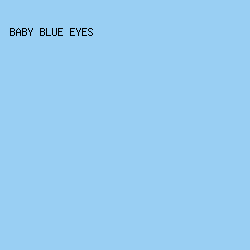99CFF3 - Baby Blue Eyes color image preview