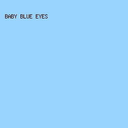 99D3FF - Baby Blue Eyes color image preview