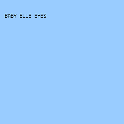 99ccff - Baby Blue Eyes color image preview