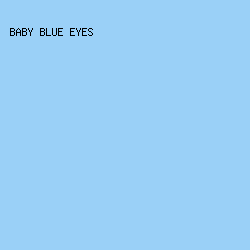 9AD0F7 - Baby Blue Eyes color image preview