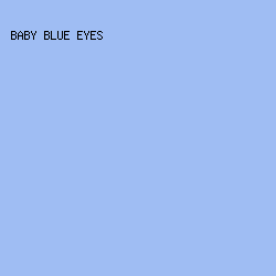 9FBDF3 - Baby Blue Eyes color image preview