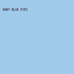 9FCAE9 - Baby Blue Eyes color image preview