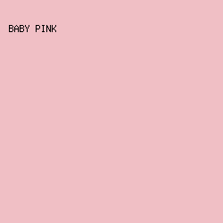 F0BFC5 - Baby Pink color image preview