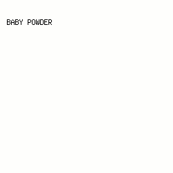 FEFEFC - Baby Powder color image preview