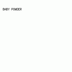 fcfefc - Baby Powder color image preview