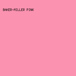 FB92B0 - Baker-Miller Pink color image preview