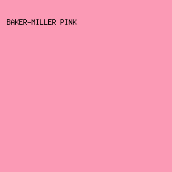FB9AB5 - Baker-Miller Pink color image preview