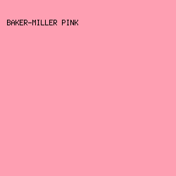 FE9FB2 - Baker-Miller Pink color image preview