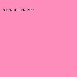 FF8DBB - Baker-Miller Pink color image preview
