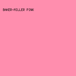 FF8EAE - Baker-Miller Pink color image preview