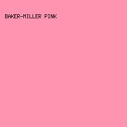 FF94B0 - Baker-Miller Pink color image preview