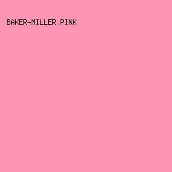 FF95B5 - Baker-Miller Pink color image preview