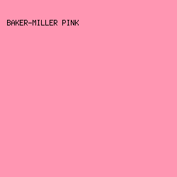 FF96B2 - Baker-Miller Pink color image preview