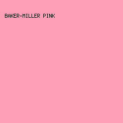 FF9EB6 - Baker-Miller Pink color image preview