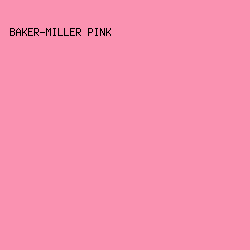 fa92b1 - Baker-Miller Pink color image preview
