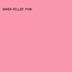 fb98ae - Baker-Miller Pink color image preview