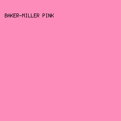 fe8cbb - Baker-Miller Pink color image preview