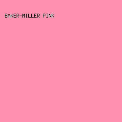 ff90af - Baker-Miller Pink color image preview