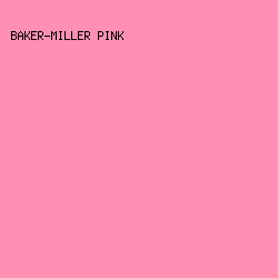 ff90b3 - Baker-Miller Pink color image preview