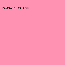 ff92b2 - Baker-Miller Pink color image preview