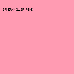 ff9bb2 - Baker-Miller Pink color image preview