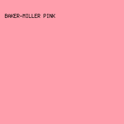 ff9eac - Baker-Miller Pink color image preview