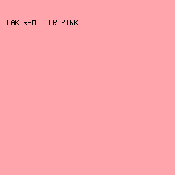 ffa5ab - Baker-Miller Pink color image preview