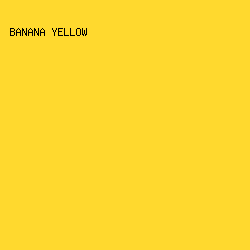 FFD92E - Banana Yellow color image preview
