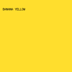 FFDE2D - Banana Yellow color image preview