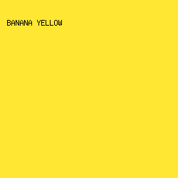 FFE733 - Banana Yellow color image preview
