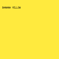 FFEA3E - Banana Yellow color image preview