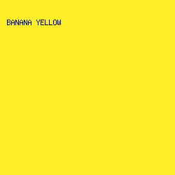 FFEE28 - Banana Yellow color image preview