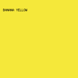 f5e83a - Banana Yellow color image preview