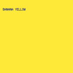 ffe938 - Banana Yellow color image preview