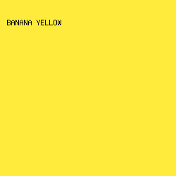 ffeb3b - Banana Yellow color image preview