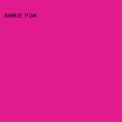 e11b8d - Barbie Pink color image preview