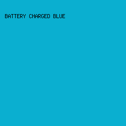 0AAFD0 - Battery Charged Blue color image preview