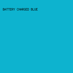 0DB3CF - Battery Charged Blue color image preview