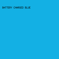 13B0E4 - Battery Charged Blue color image preview