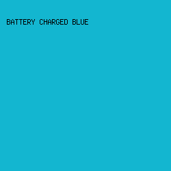 13B6D0 - Battery Charged Blue color image preview