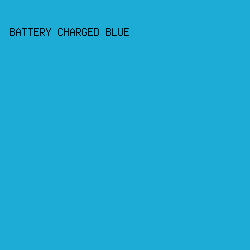 1DACD6 - Battery Charged Blue color image preview