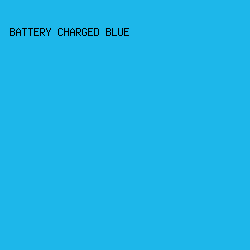 1DB7EA - Battery Charged Blue color image preview