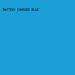 1b9fd6 - Battery Charged Blue color image preview