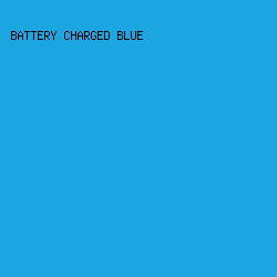 1ca6e1 - Battery Charged Blue color image preview