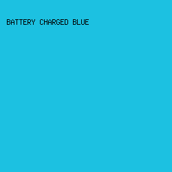 1cc1e1 - Battery Charged Blue color image preview