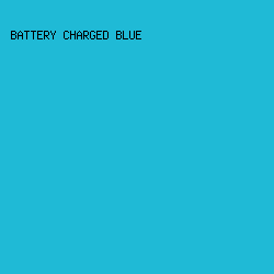1fbad6 - Battery Charged Blue color image preview