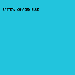 22c4dd - Battery Charged Blue color image preview