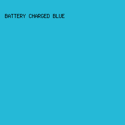 25B9D7 - Battery Charged Blue color image preview